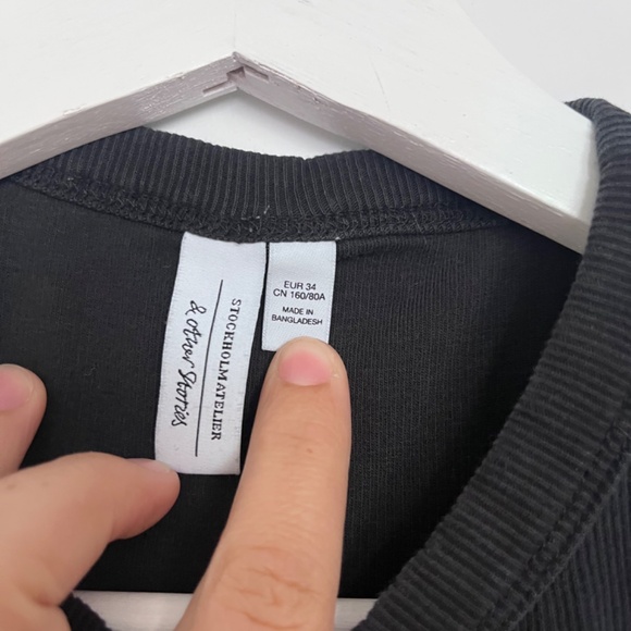 And Other Stories ribbed crop tank top - Picture 2 of 3